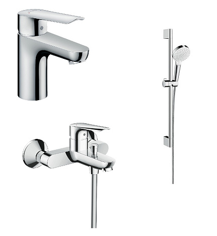 Комплект смесителей с душем hansgrohe Logis E 71177000+71415000+26532400