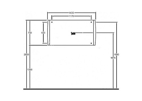 Зеркало с подсветкой Villeroy&Boch Aveo new A399 13GF (A39913GF), белый глянец