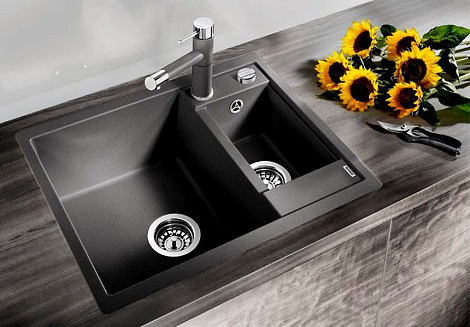 Кухонная мойка Blanco METRA 6 SILGRANIT PuraDur 516165, антрацит