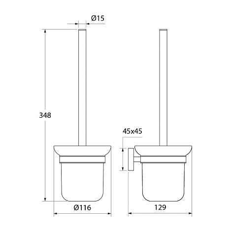 Ерш подвесной IDDIS Edifice EDIMBG0i47
