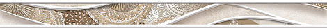 Бордюр для пола Alma Ceramica Teira 74x6.7 BWD12TEA04R, бежевый