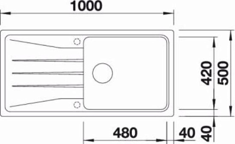 Кухонная мойка Blanco SONA XL 6S SILGRANIT PuraDur 519692, белый