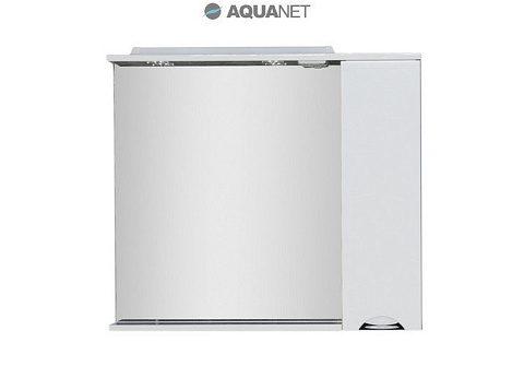 Шкаф-зеркало Aquanet Гретта 100 (173996) белое/венге