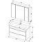Комплект мебели Aquanet Орлеан 105 (183182) белый (Тумба+раковина+зеркало)