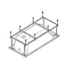 Каркас для ванны Santek Монако 160x70 1WH112425
