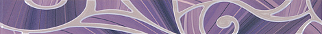 Бордюр для стены Gracia Ceramica Arabeski 60x6.5 010214001052, фиолетовый