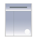 Шкаф зеркальный Misty Джулия Л-Джу04065-5210, белый White