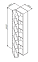 Шкаф-колонна AM.PM Spirit 2.0 M70ACHR0356RG подвесной