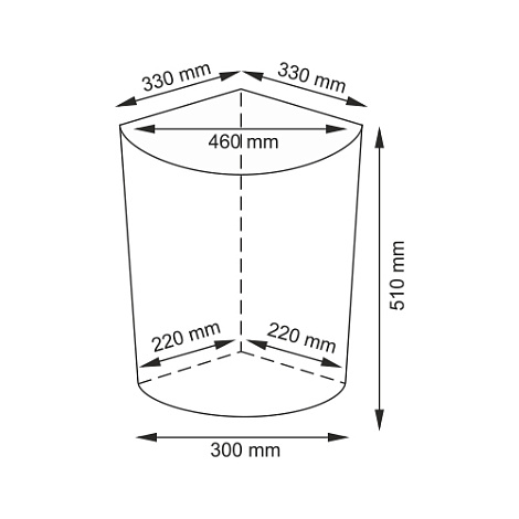Корзина для белья с крышкой WasserKRAFT Salm WB-270-M