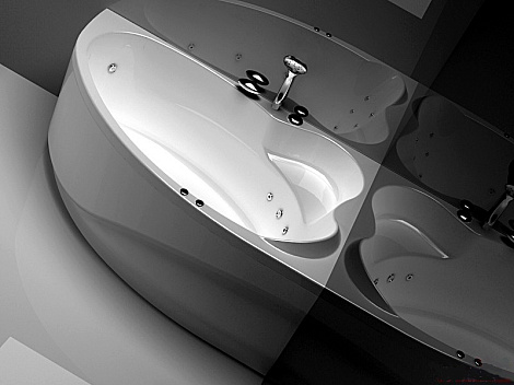 Акриловая ванна Aquanet Mayorca 150x100 204009 правая