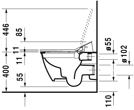 Унитаз подвесной Duravit Rimless 2563590000
