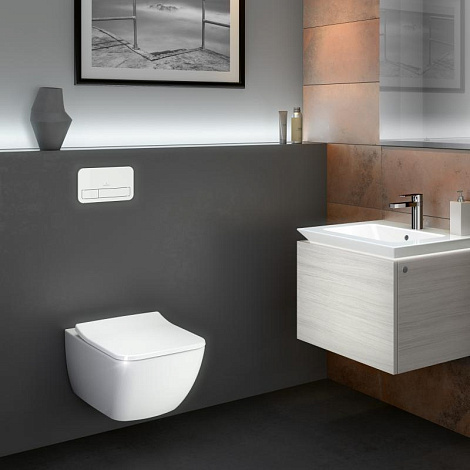 Унитаз подвесной Villeroy&Boch Legato 5663RL01 (5663R001+9M96S101) с сиденьем микролифт
