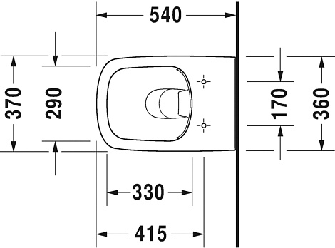 Комплект подвесной унитаз+сиденье Duravit DuraStyle 45510900A1 (2551090000+0063790000)