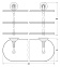 Полка 3-х ярусная 40 cm 3SC STILMAR STI 217