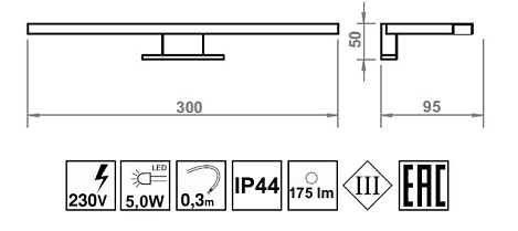 Зеркальный шкаф Jacob Delafon Presqu`Ile 80 (EB928-J5) белый