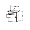 Тумба под раковину Duravit DuraStyle DS648002222