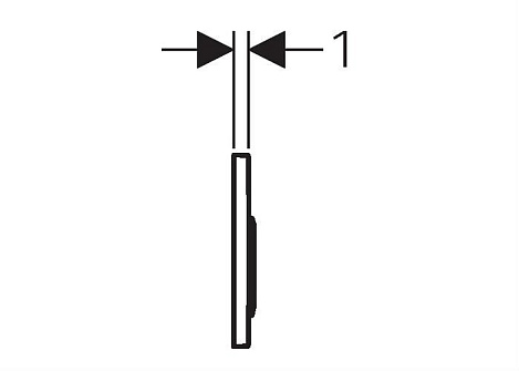 Клавиша смыва Geberit Omega 20 115.085.KH.1