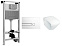 Комплект унитаз Jacob Delafon Struktura E29025-NF+E4316-00+EDE102-00+E70024-00 с инсталляцией, клавишей и сиденьем