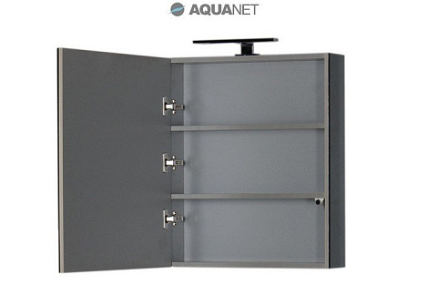 Шкаф-зеркало Aquanet Верона 58 (175384) черный камерино