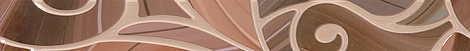 Бордюр для стены Gracia Ceramica Arabeski 60x6.5 010214001051, коричневый