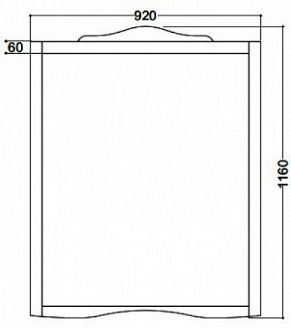 Зеркало KERASAN Retro 92 734530 bi mat