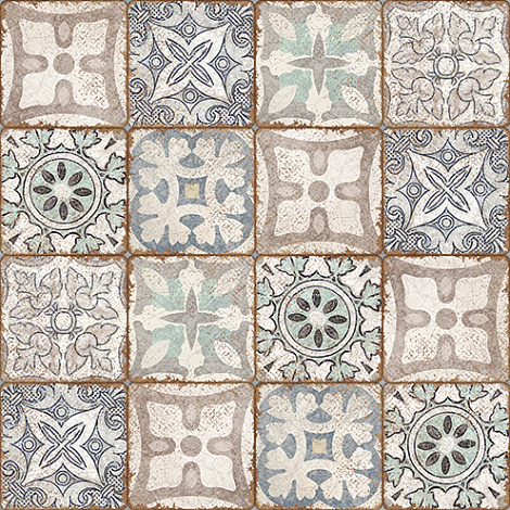 Плитка для пола Cersanit Majolica brown 42x42 MA4R452, разноцветный