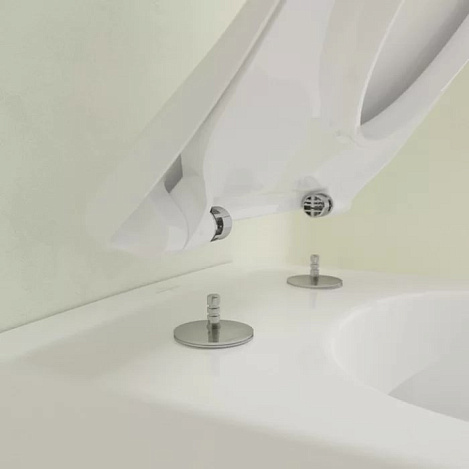 Подвесной унитаз Villeroy&Boch Subway 2.0 5614R201 (5614R001+9M78S101) с сиденьем