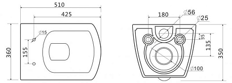 Сиденье BelBagno CARINA BB1077SC