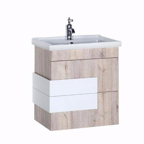 Тумба с раковиной Aquanet Мадейра 60 (183069+182322) дуб кантри