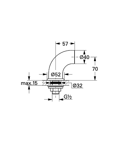 Крепеж для вертикального монтажа Grohe 12060000
