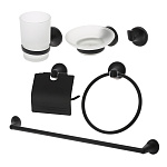 Набор аксессуаров для ванной комнаты Orange Y01-888b 6 предметов чёрный