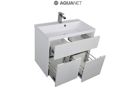 Тумба под раковину Aquanet Латина 80 (179638) белая