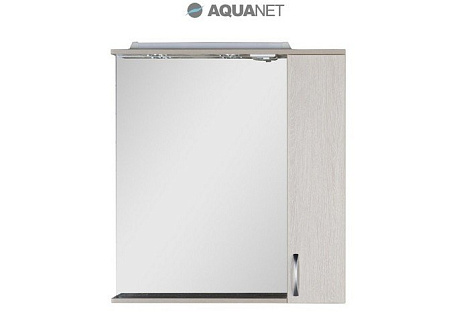 Шкаф-зеркало Aquanet Донна 80 (169039) белый дуб