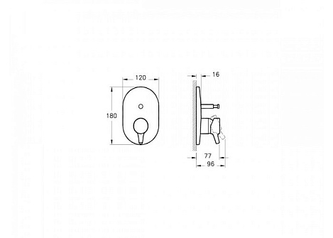 Смеситель для душа Vitra Nest A42227EXP
