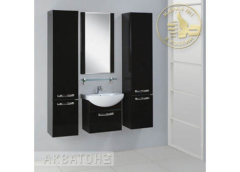 Зеркало Aquaton Ария 50 (1A140102AA950) черный глянец