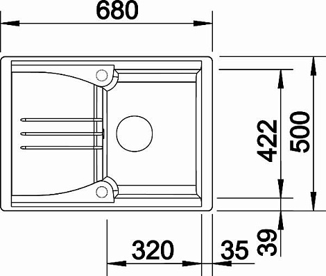 Комплект мойка+смеситель Blanco ENOS 40 S SILGRANIT 514230M2 жасмин+MIDA жасмин