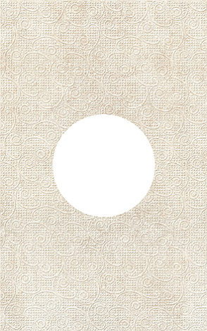 Декор для стены Ceramica Classic Galatia Peony 25x40, бежевый