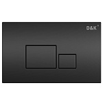 Клавиша смыва D&K Quadro DB1519025 черная