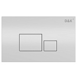 Клавиша смыва D&K Quadro DB1519016 белая